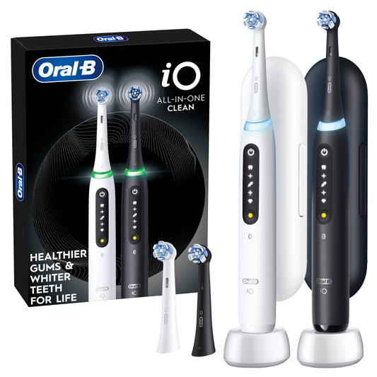 ORAL-B IO SERIES 5 ALL IN ONE CLEAN TOOTHBRUSH HANDLE 2PK^
