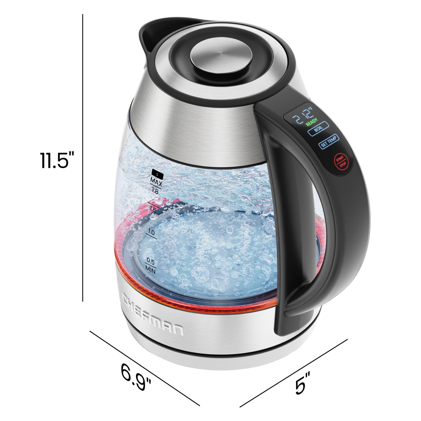 CHEFMAN KETTLE 1.8 LTR W/ TEA INFUSER