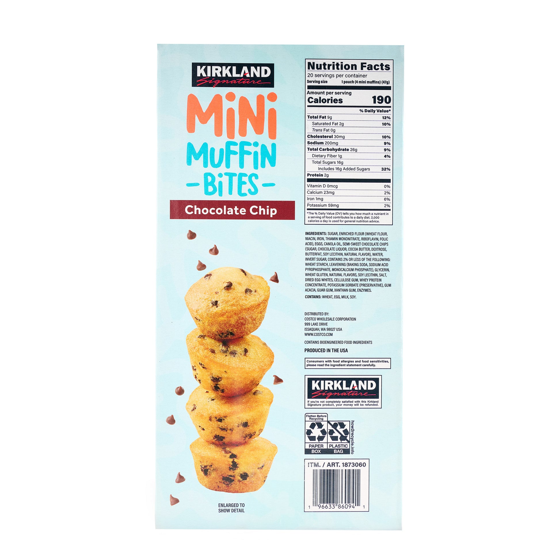 KIRKLAND SIGNATURE MINI MUFFIN BITES 20 CT/1.65 OZ