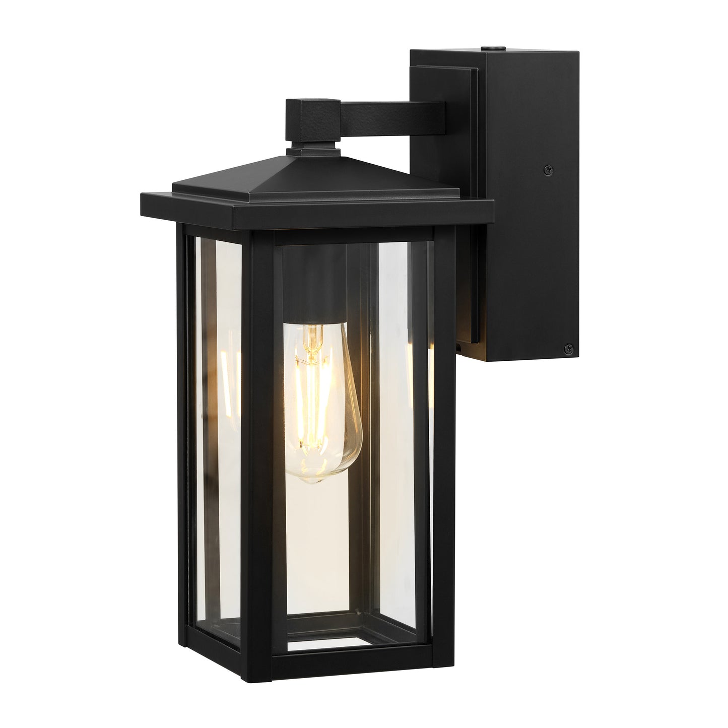GLOBE ELECTRIC OUTDOOR SCONCE W/GFCI OUTLET