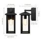 GLOBE ELECTRIC OUTDOOR SCONCE W/GFCI OUTLET