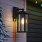 GLOBE ELECTRIC OUTDOOR SCONCE W/GFCI OUTLET