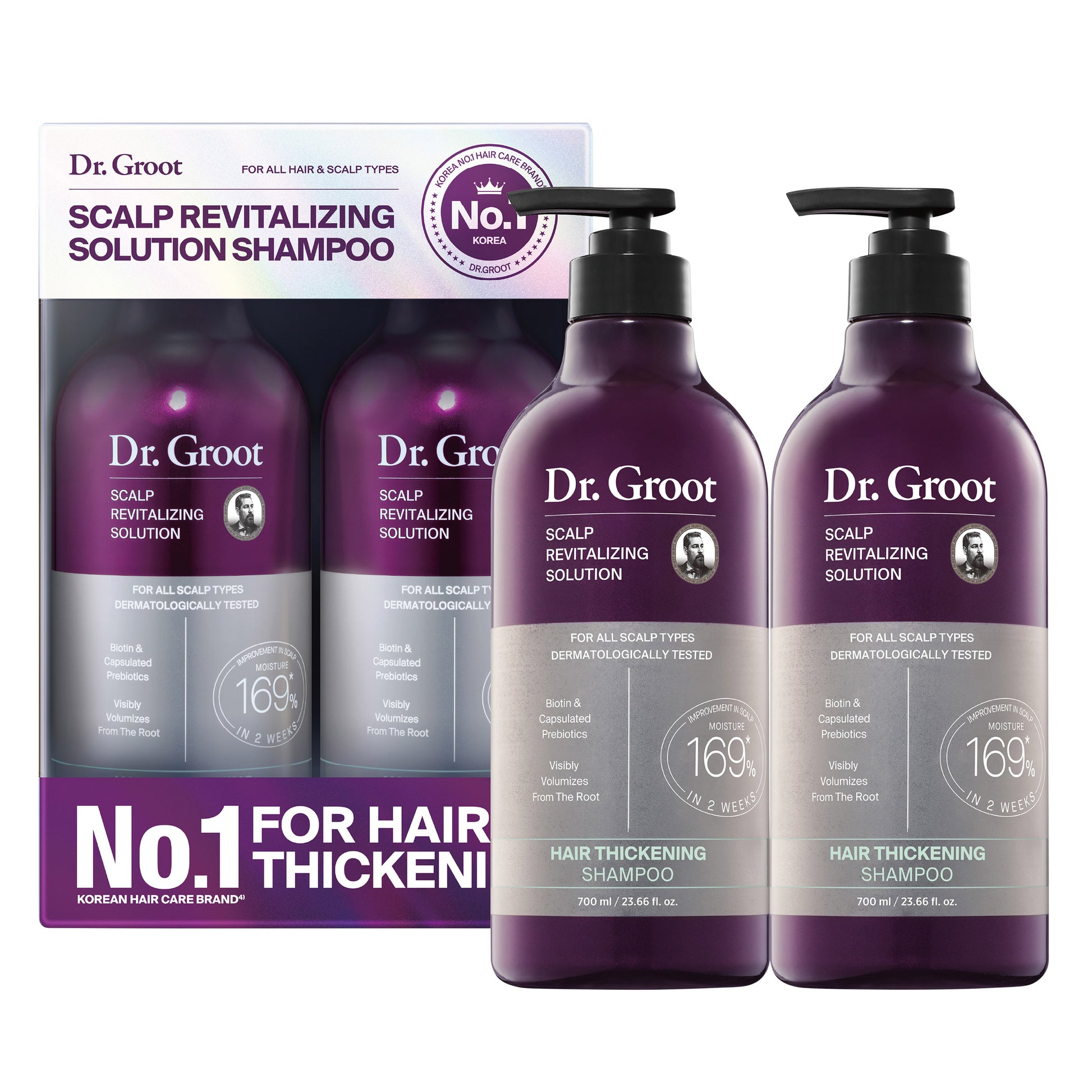 DR. GROOT REVITALIZING SCALP SHAMPOO 2X23.66 FL OZ