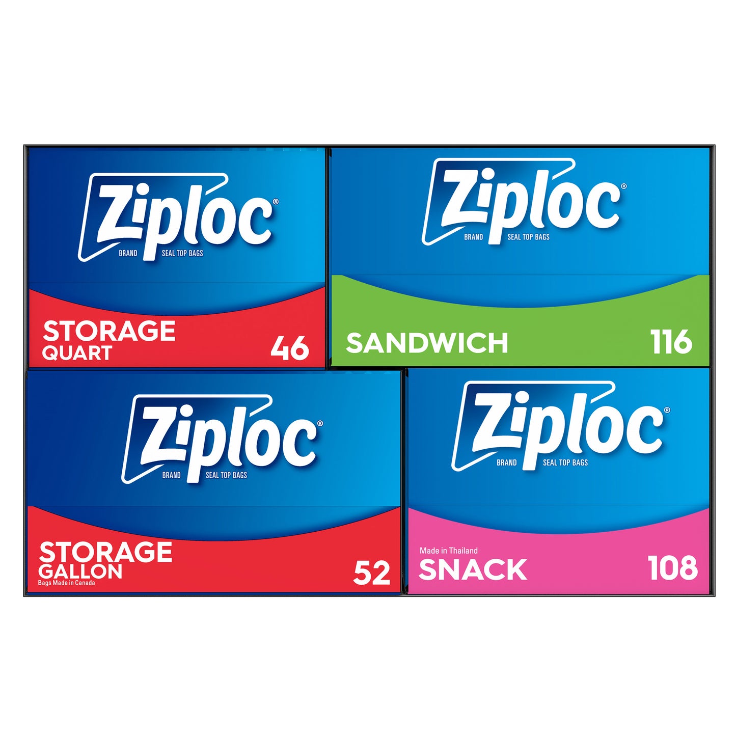 ZIPLOC VARIETY PACK 322 CT