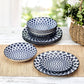 CERTIFIED INTL 6" BLUE ARBOR BOWL SET 6-PIECE
