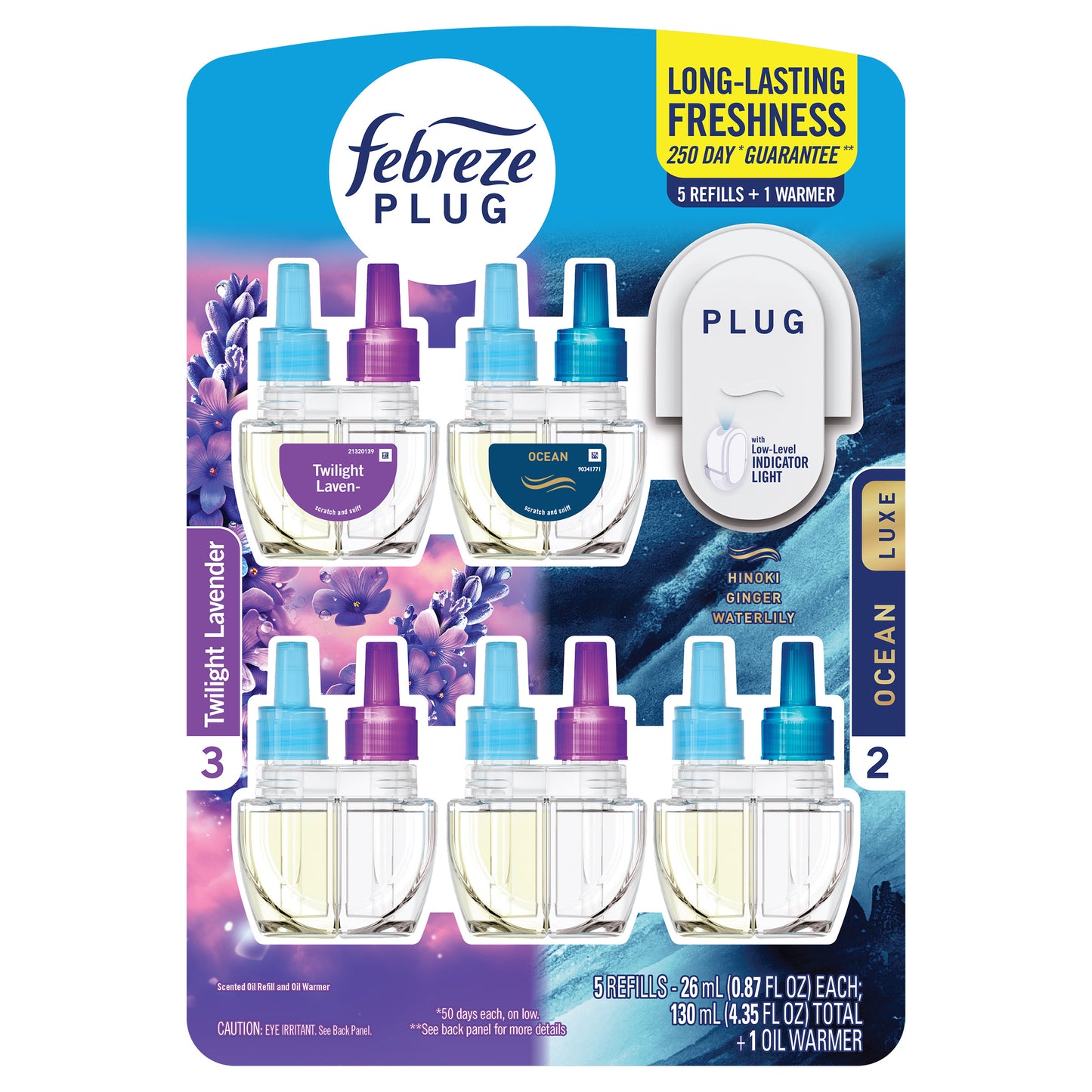 FEBREZE PLUG IN 1 WARMER + 5 REFILLS