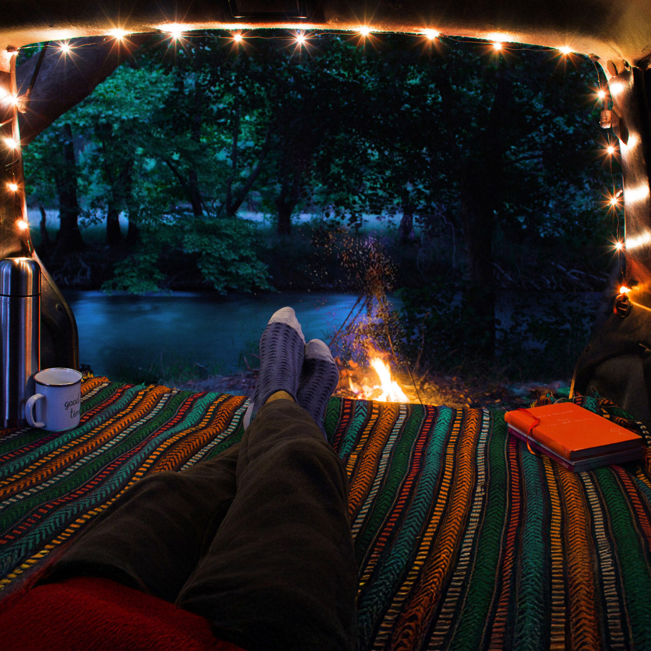 CASCADE MOUNTAIN TECH 2-PACK RECHARGEABLE CAMPING STRING LIGHT
