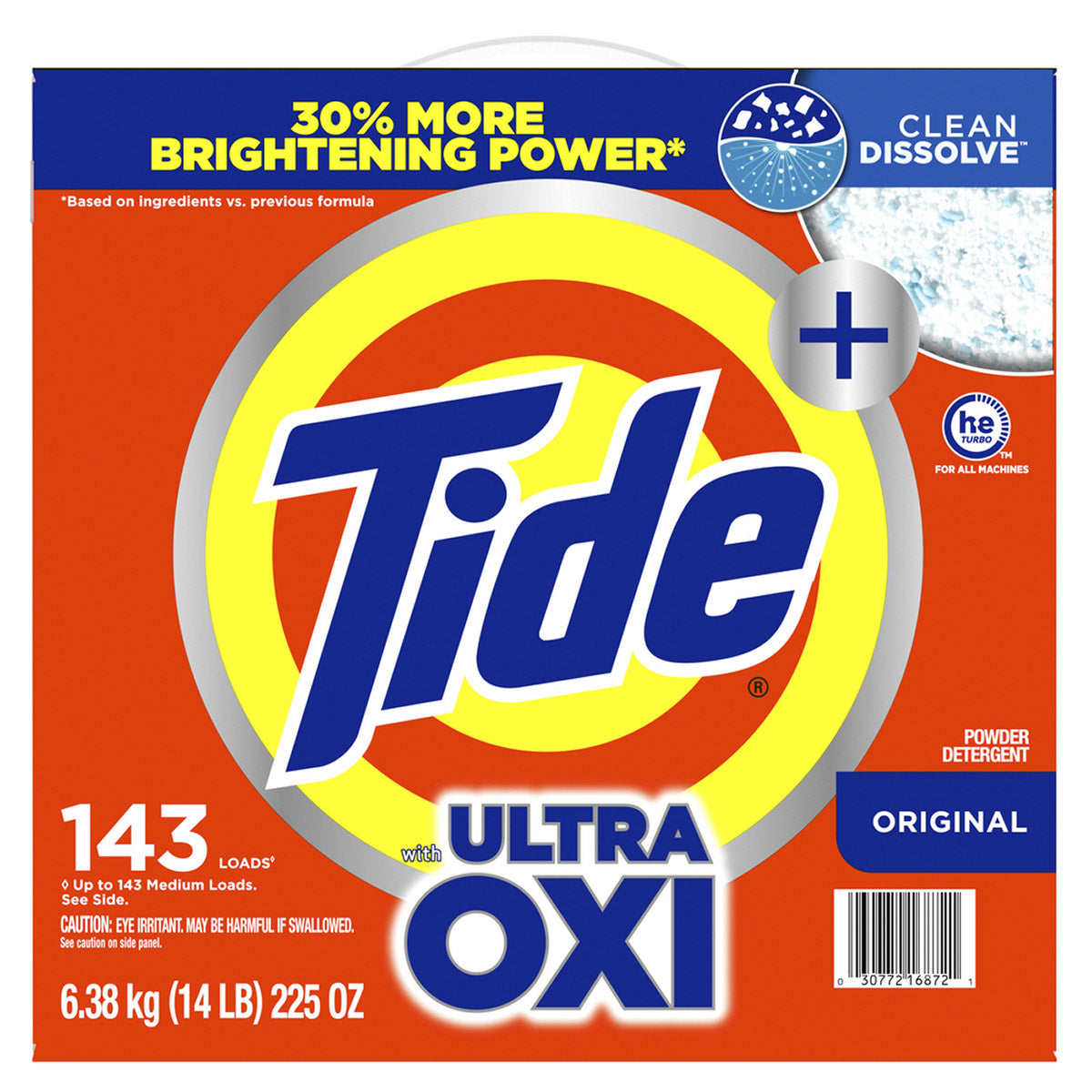 TIDE HE WITH ULTRA OXI 143 LOADS/225 OZ