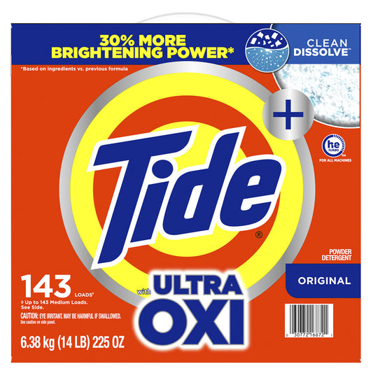 TIDE HE WITH ULTRA OXI 143 LOADS/225 OZ