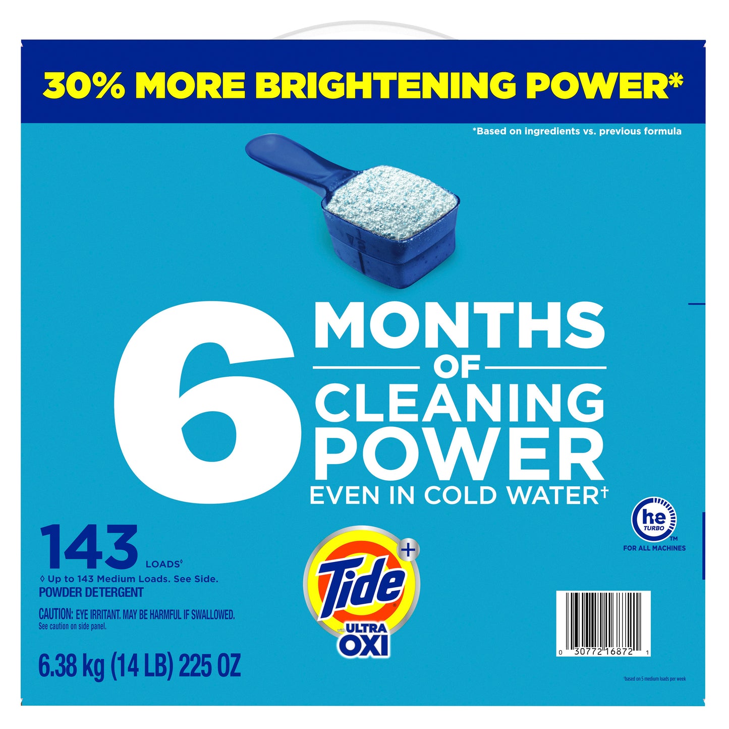 TIDE HE WITH ULTRA OXI 143 LOADS/225 OZ
