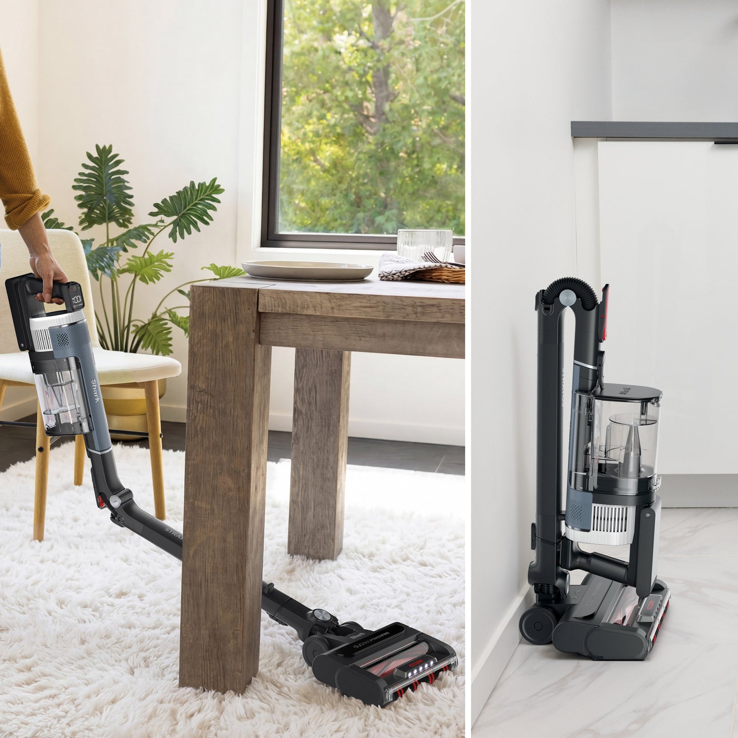 SHARK STRATOS STICK VACUUM W/DUOCLEAN & POWERFINS