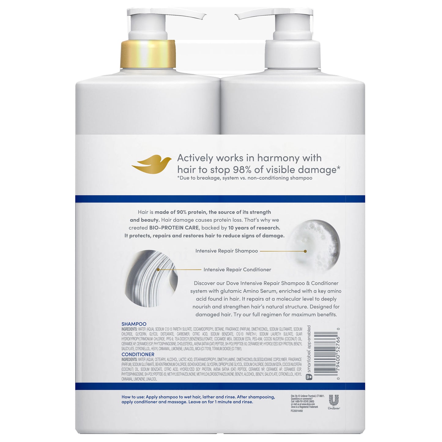 DOVE INTENSE REPAIR 2 PACK