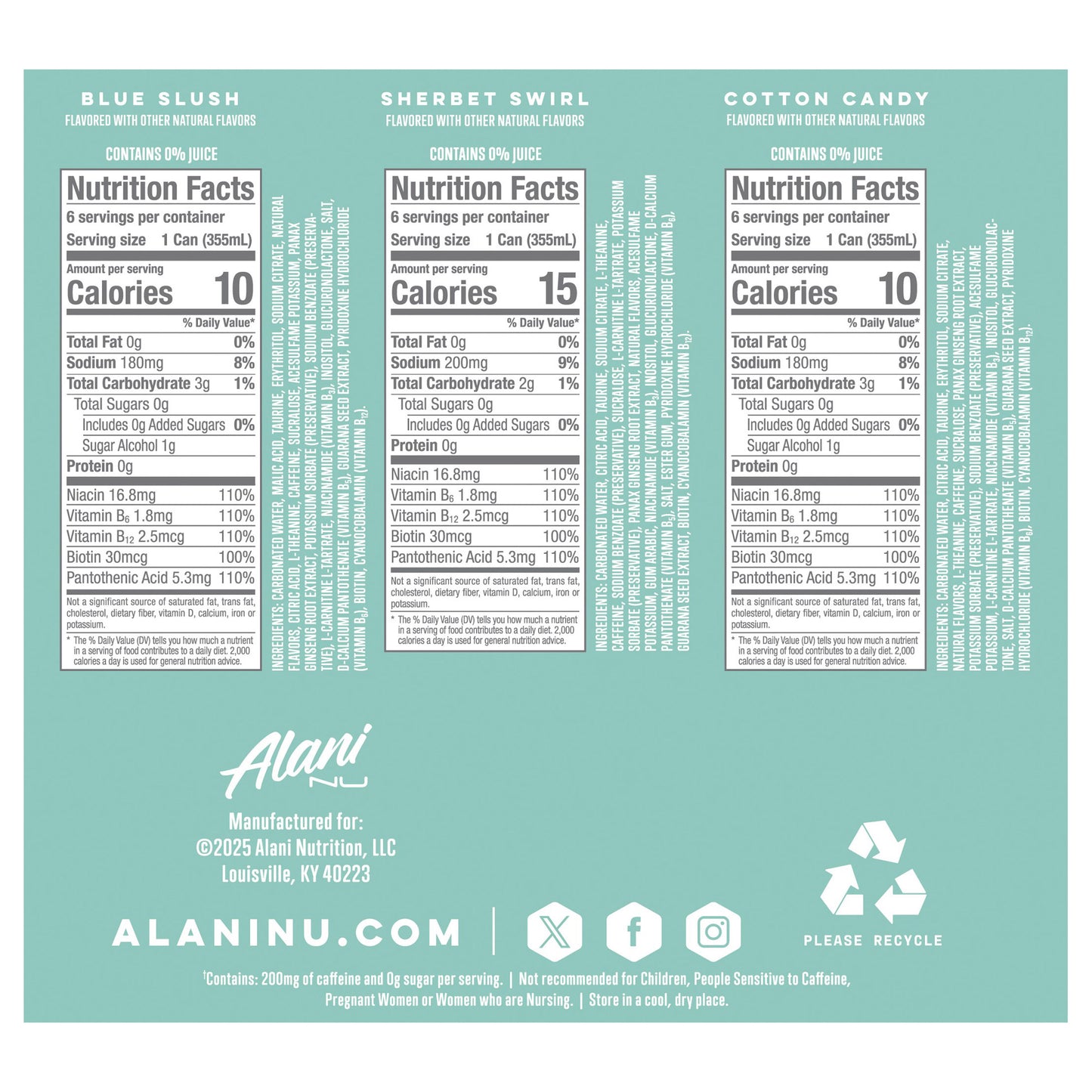 ALANI NU SLUSH VARIETY 18/12 OZ
