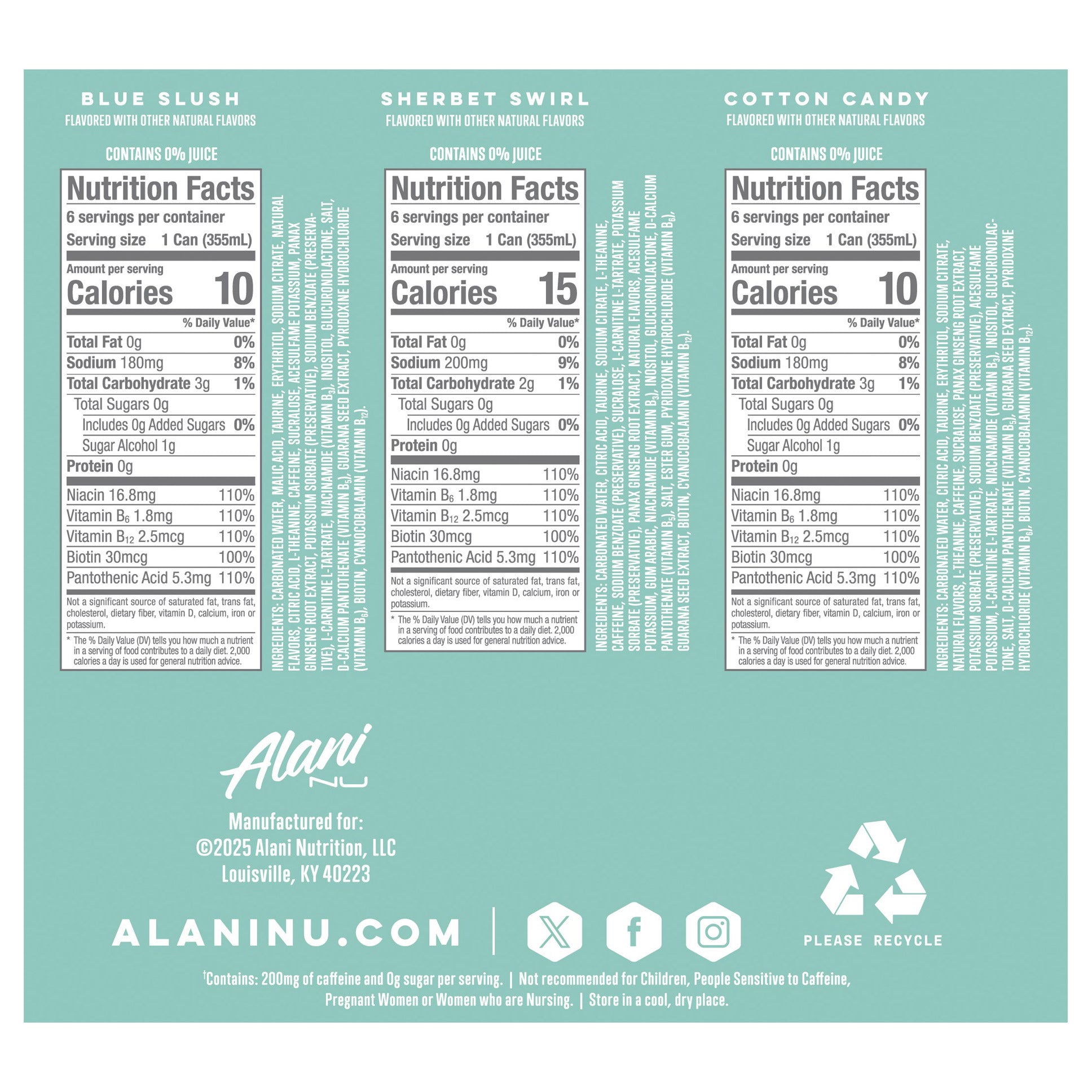 ALANI NU SLUSH VARIETY 18/12 OZ