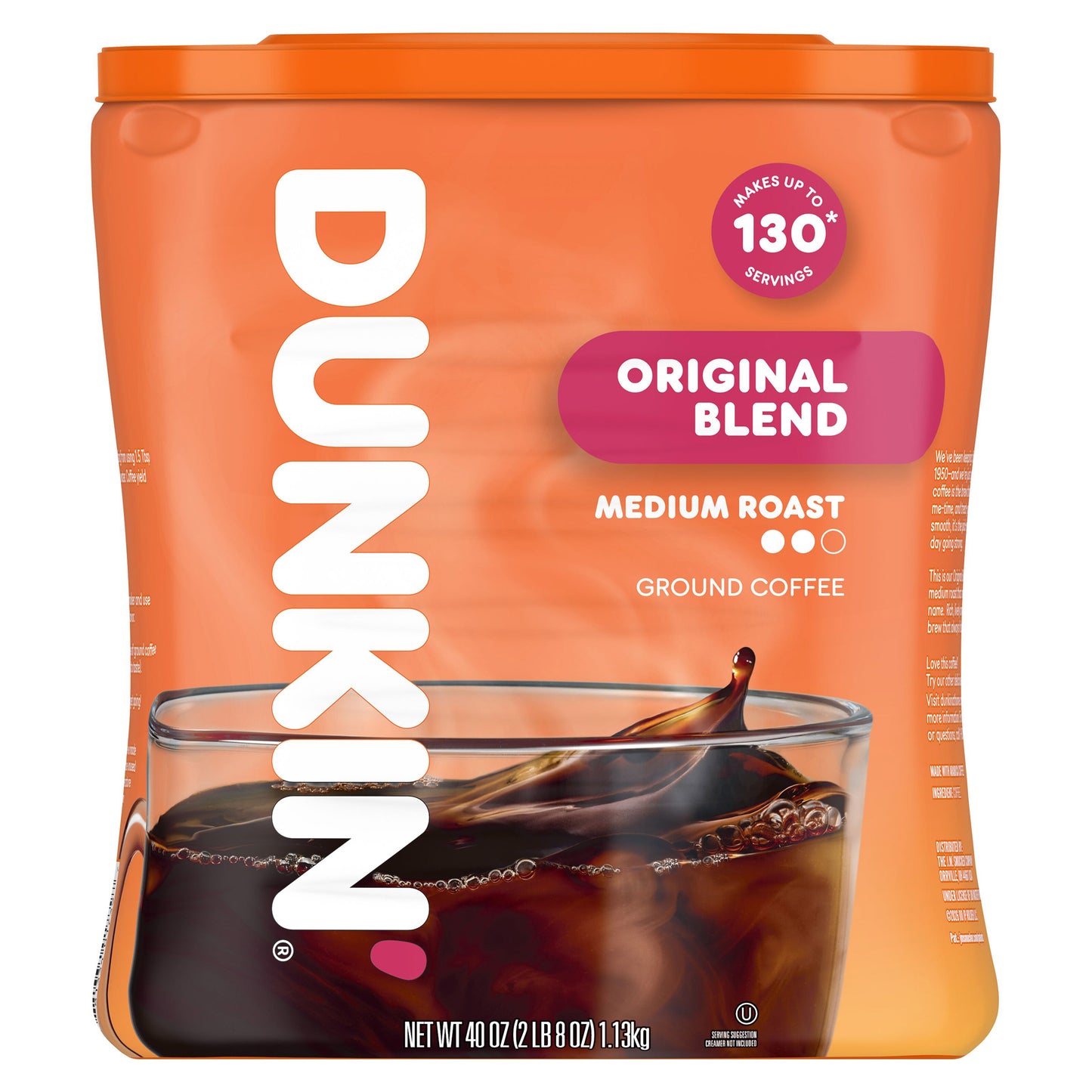 DUNKIN' DONUTS ORIGINAL BLEND COFFEE 2.5 LB