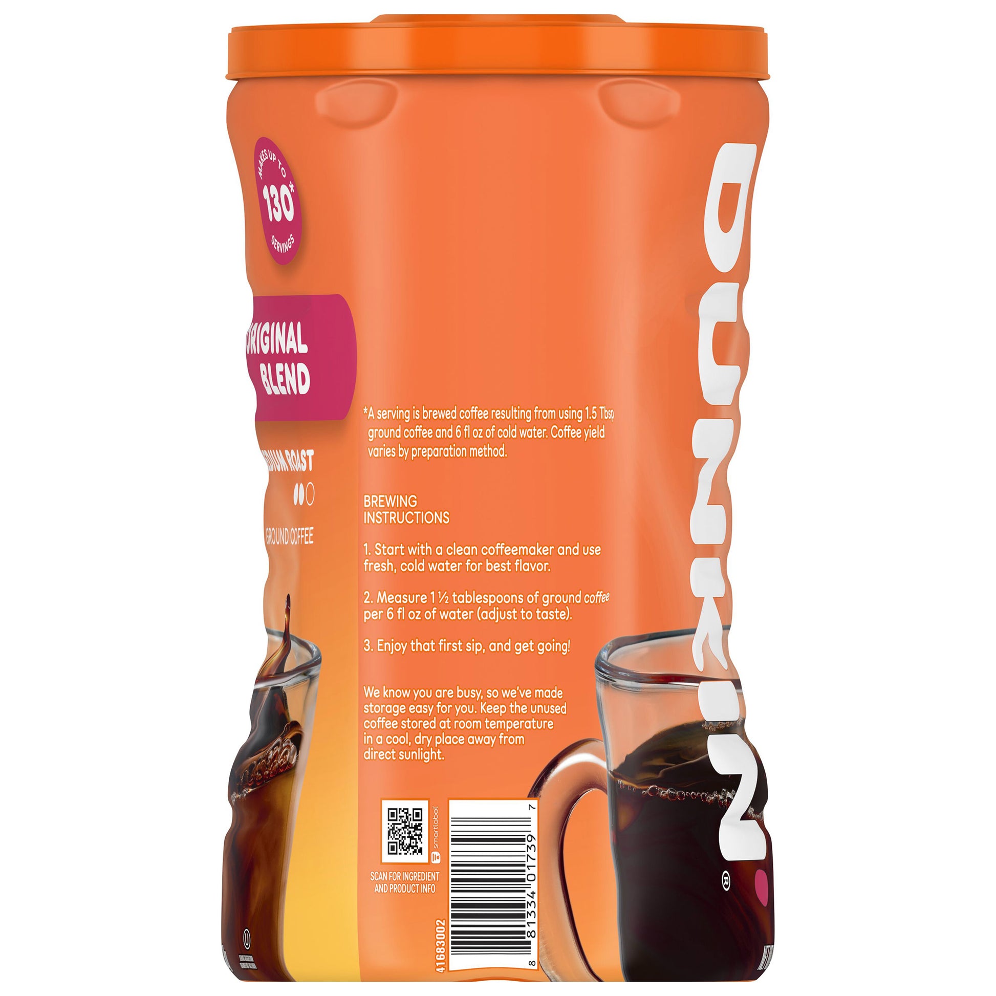 DUNKIN' DONUTS ORIGINAL BLEND COFFEE 2.5 LB