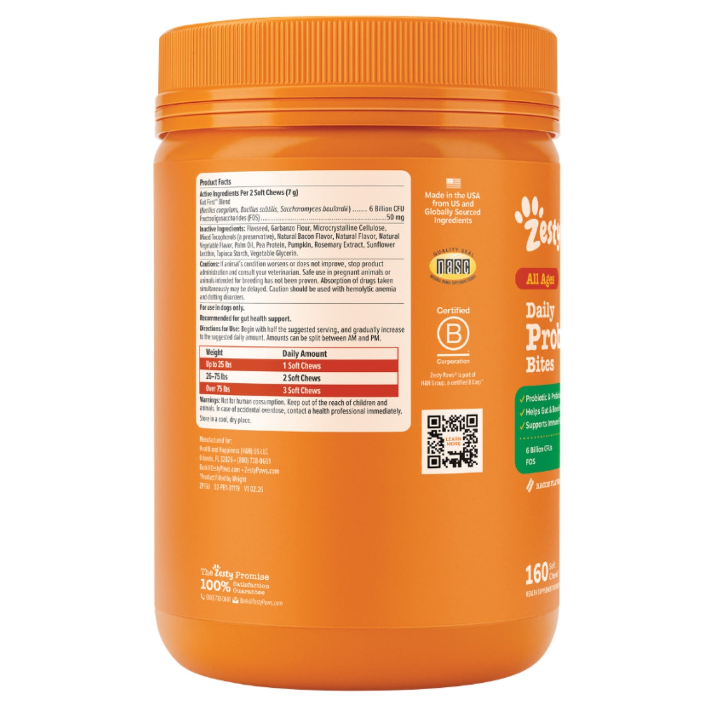 LESTY PAWS PROBIOTIC CHEW 160 CT