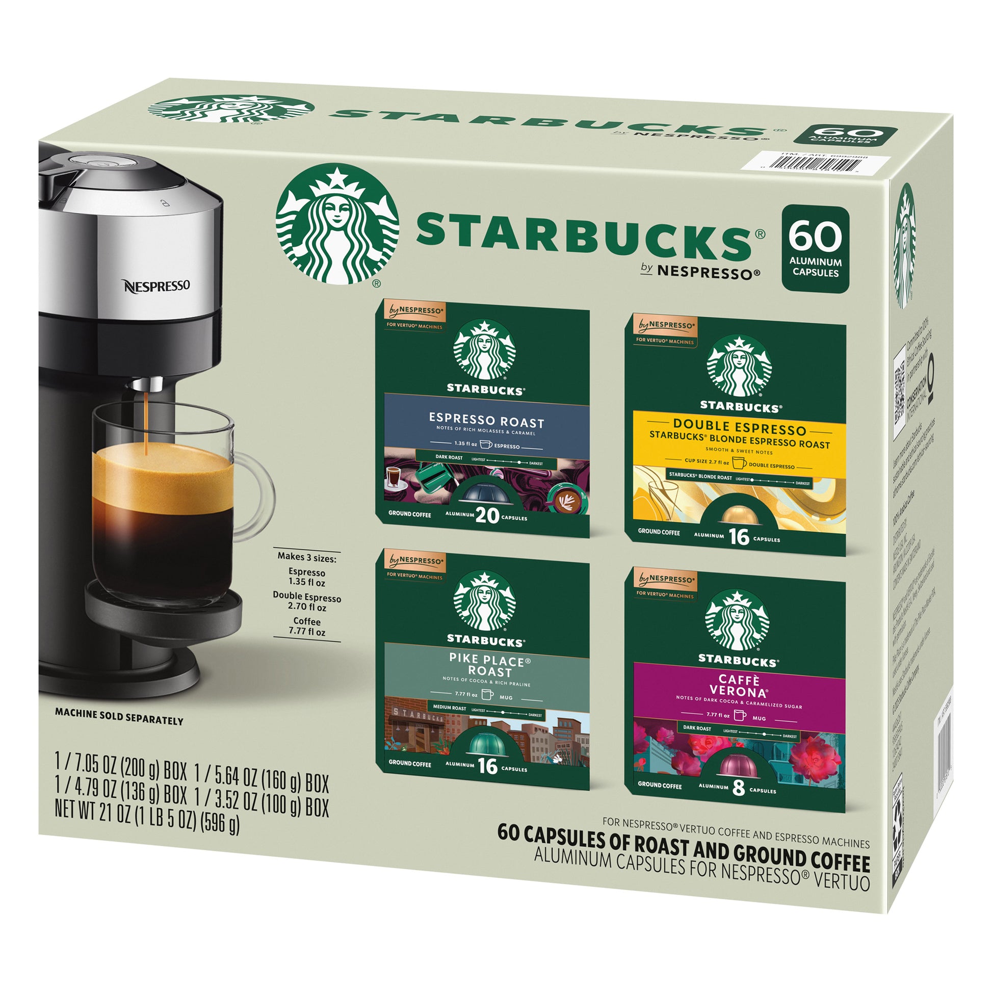 STARBUCKS BY NESPRESSO VERTUO LINE VP 60CT