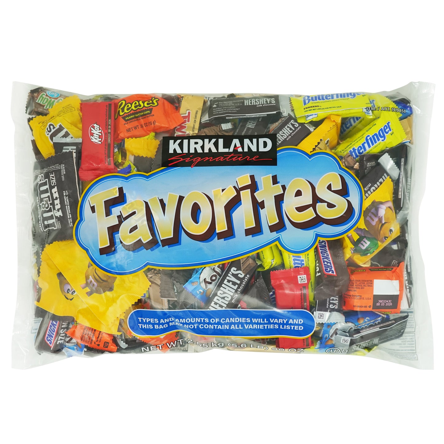KIRKLAND SIGNATURE FUN SIZE VTY FAVORITES 90 OZ