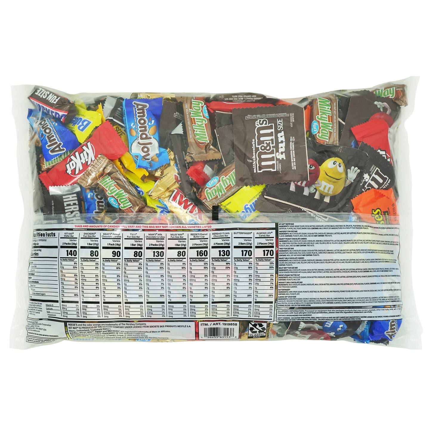 KIRKLAND SIGNATURE FUN SIZE VTY FAVORITES 90 OZ
