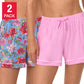 ROOM SERVICE WOMEN'S LOUNGE SHORT 2PK