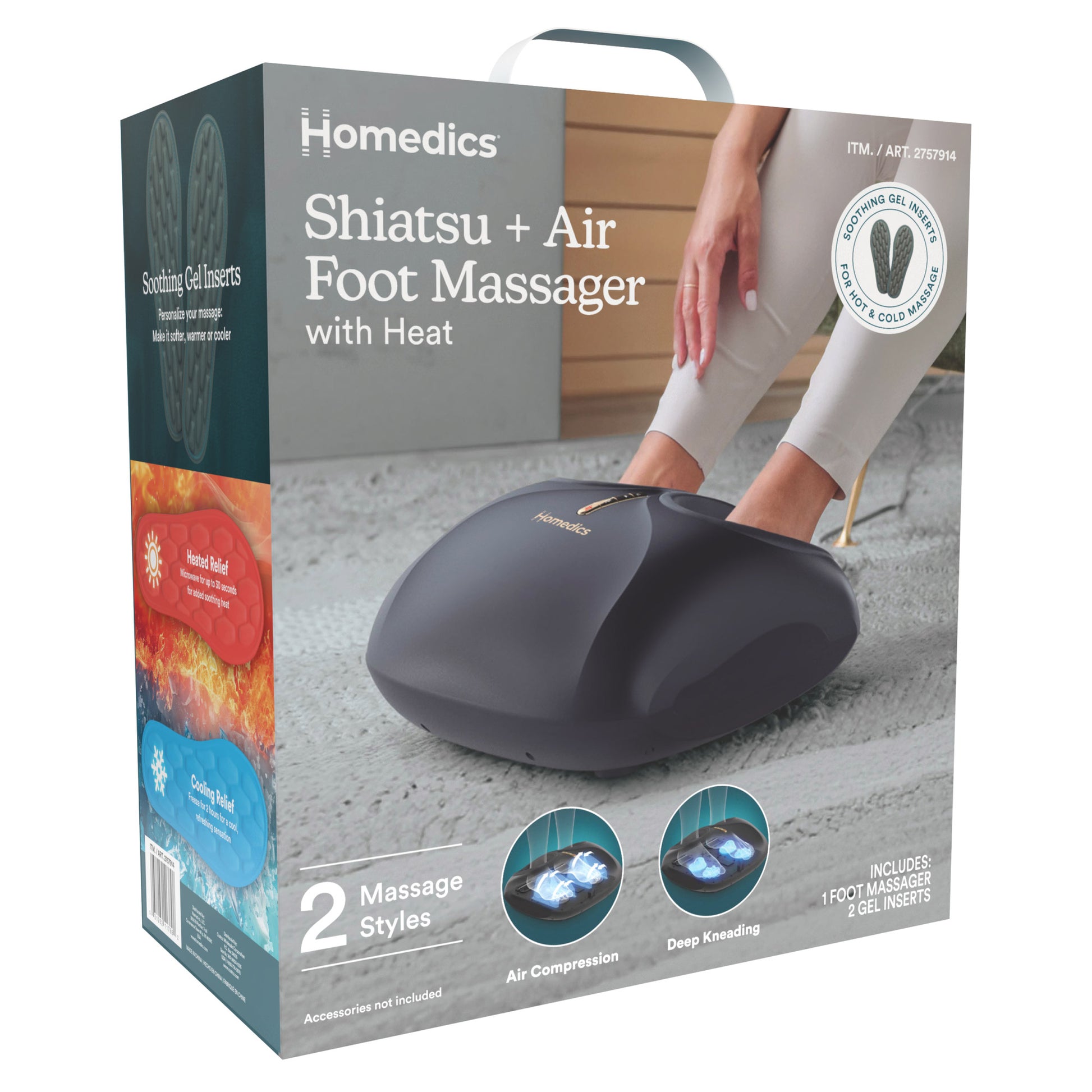 HOMEDICS SHIATSU + AIR FOOT MASSAGER