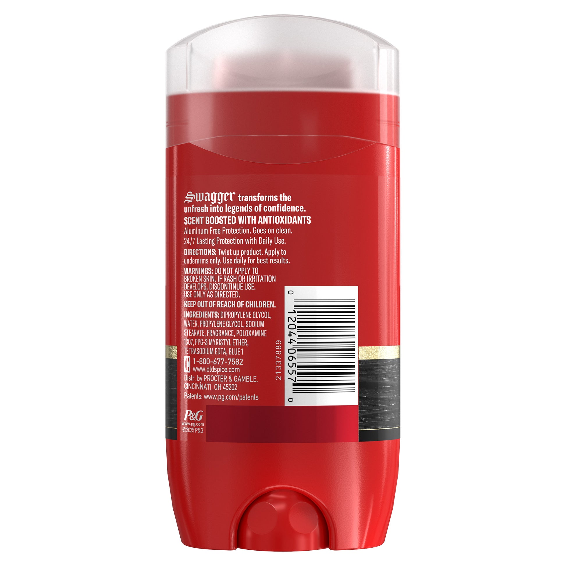 OLD SPICE SWAGGER DEODORANT ALUMINUM FREE 4PK/3 OZ