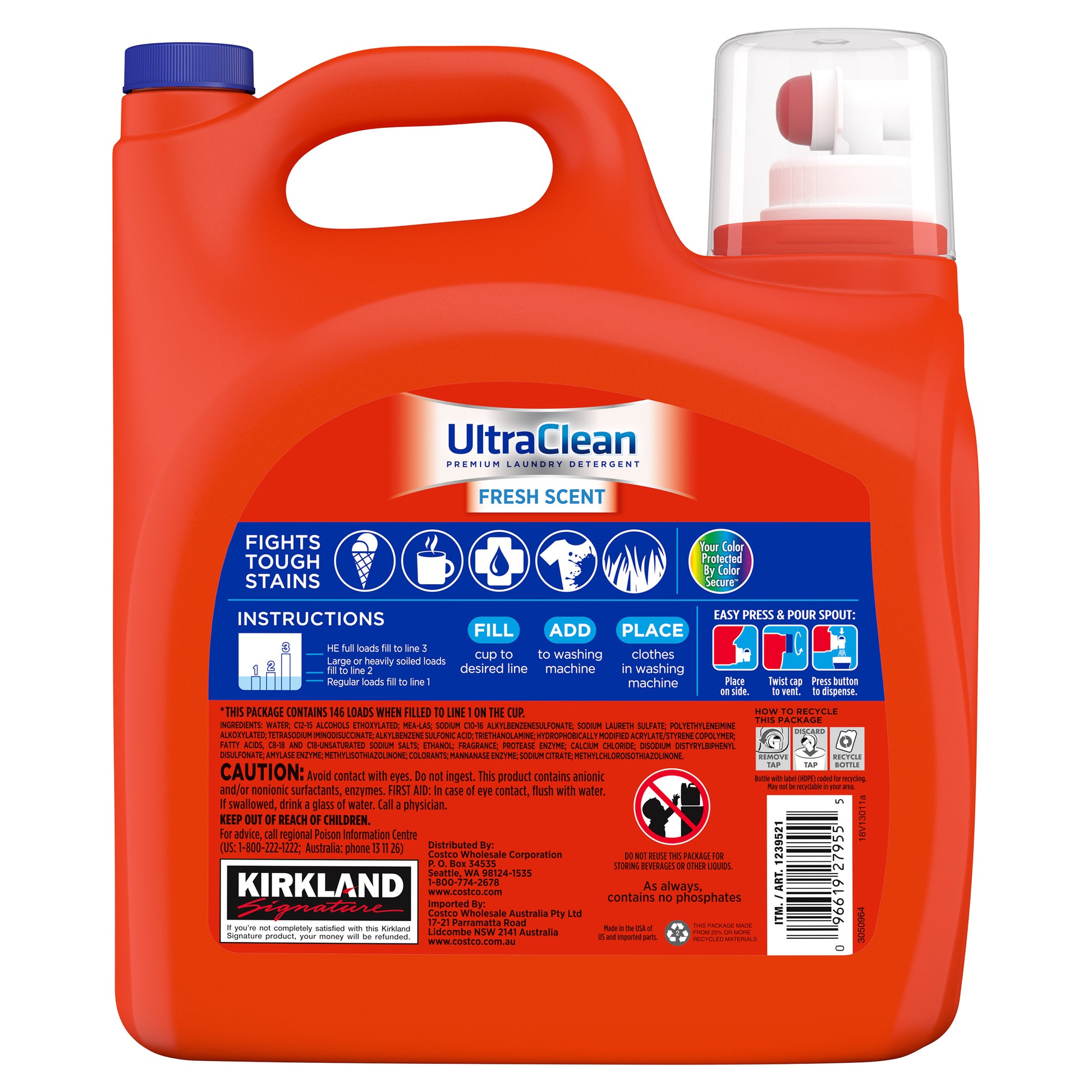 KIRKLAND SIGNATURE ULTRA LIQUID HE 146 LOADS/194 OZ