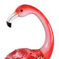 EVERGREEN SOLAR LED METAL FLAMINGO STATUE PAIR