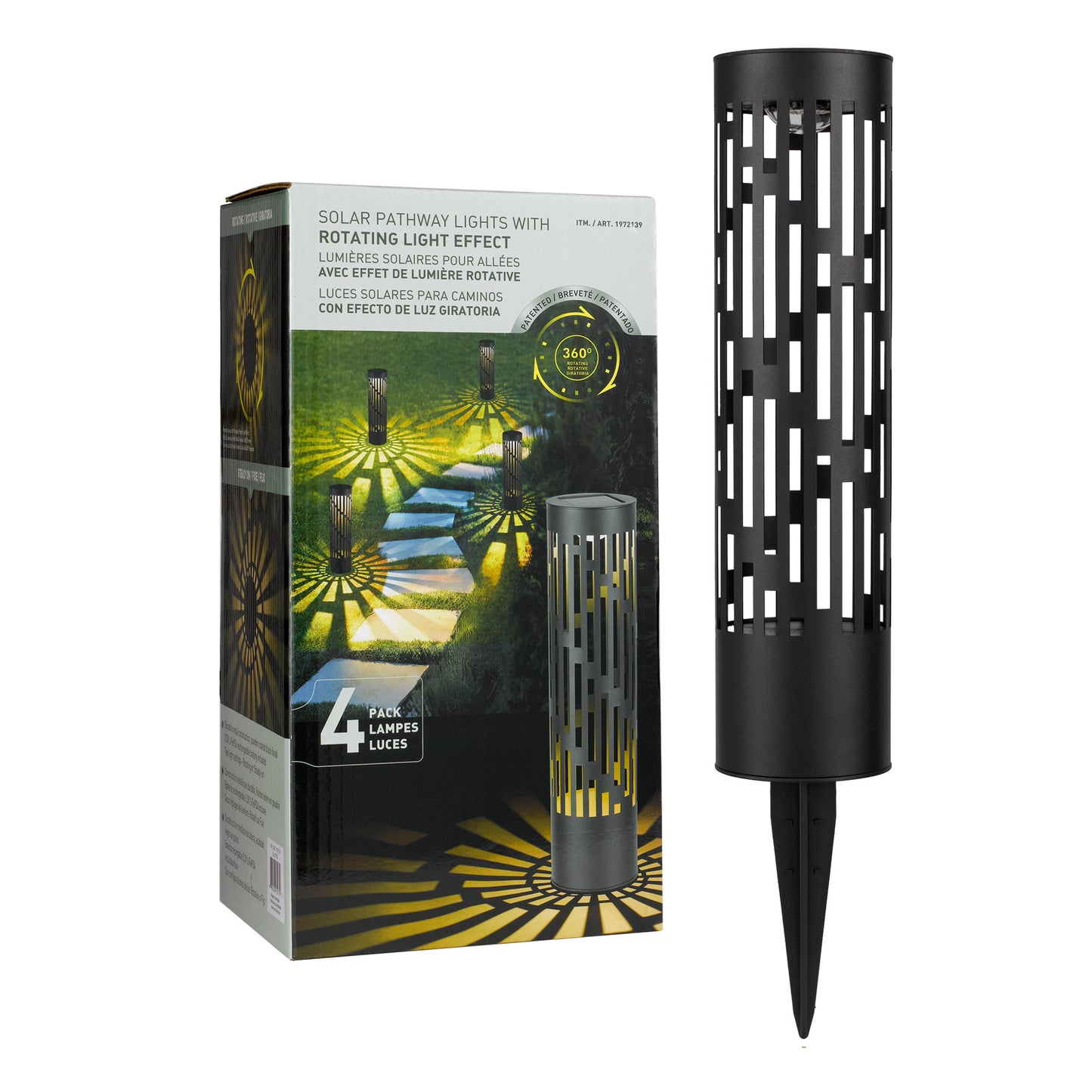 TEST RITE BOLLARD SOLAR ROTATING