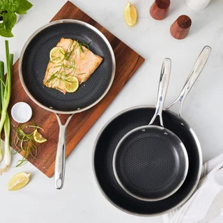 HENCKELS PARADIGM CERAMIC 3-PC HYBRID SKILLET