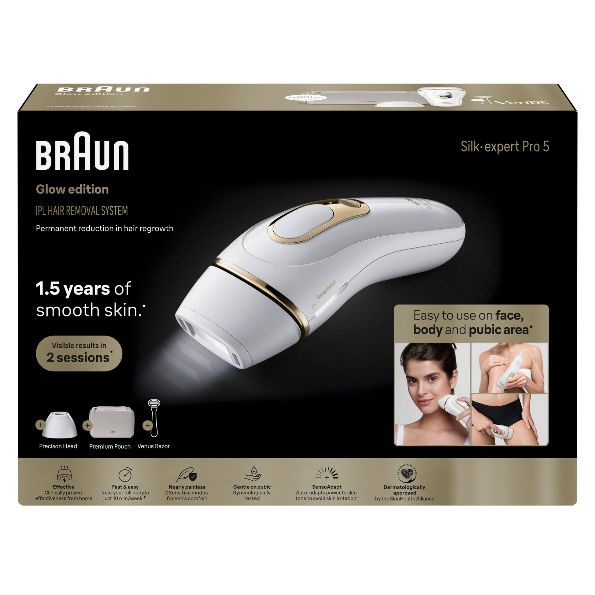 BRAUN SILK EXPERT PRO 5 IPL HAIR REMOVAL DEVICE^
