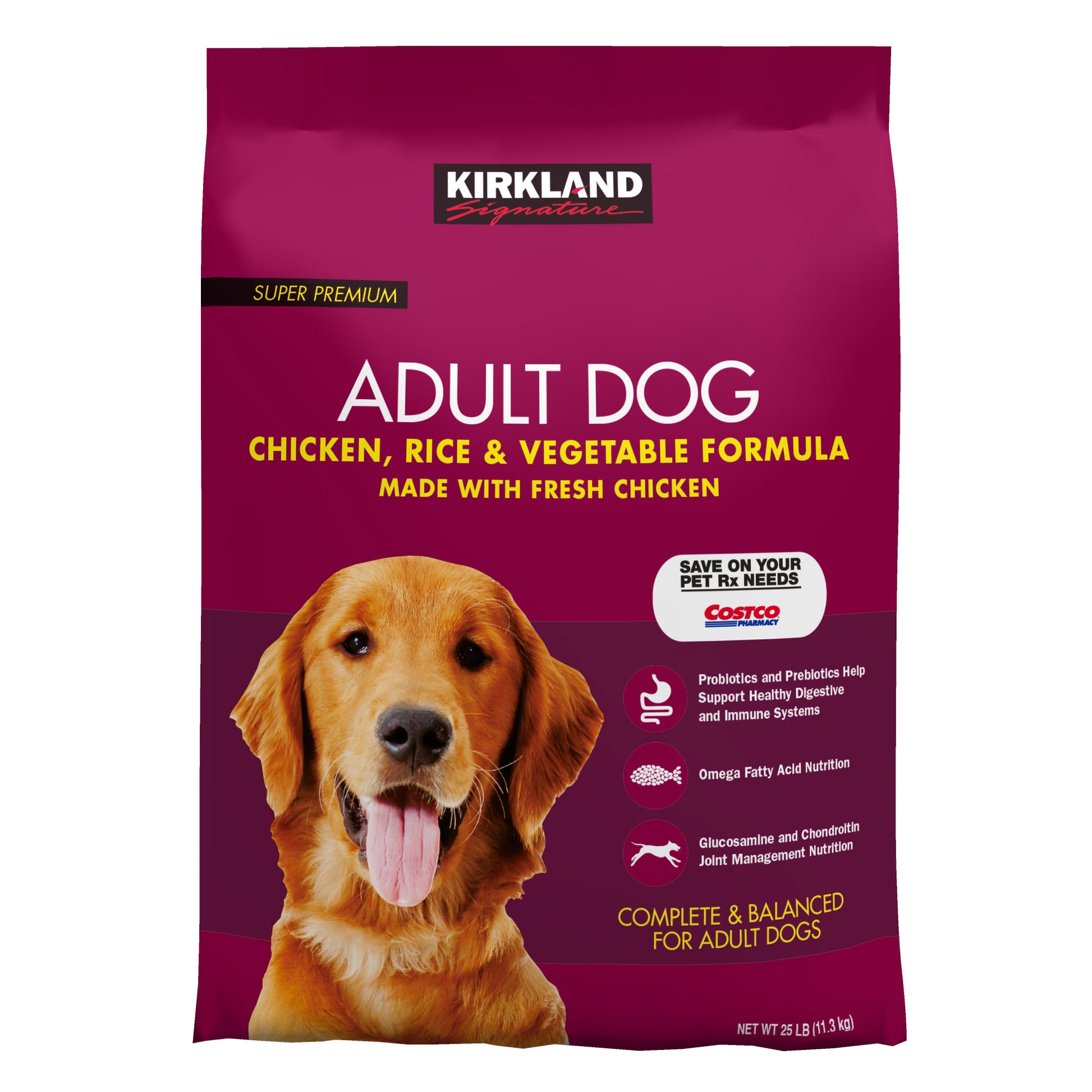 KRKLAND SIGNATURE CHICKEN & RICE DOG FOOD 24/13.2 OZ
