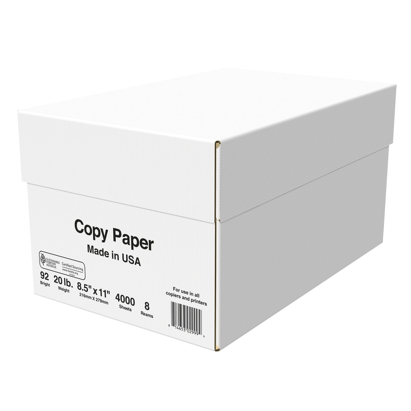NATURAL CHOICE COPY PAPER 20 LB 8.5" X 11" 5000 SHEETS