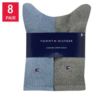 TOMMY HILFIGER MEN'S CASUAL CREW SOCK 8PR