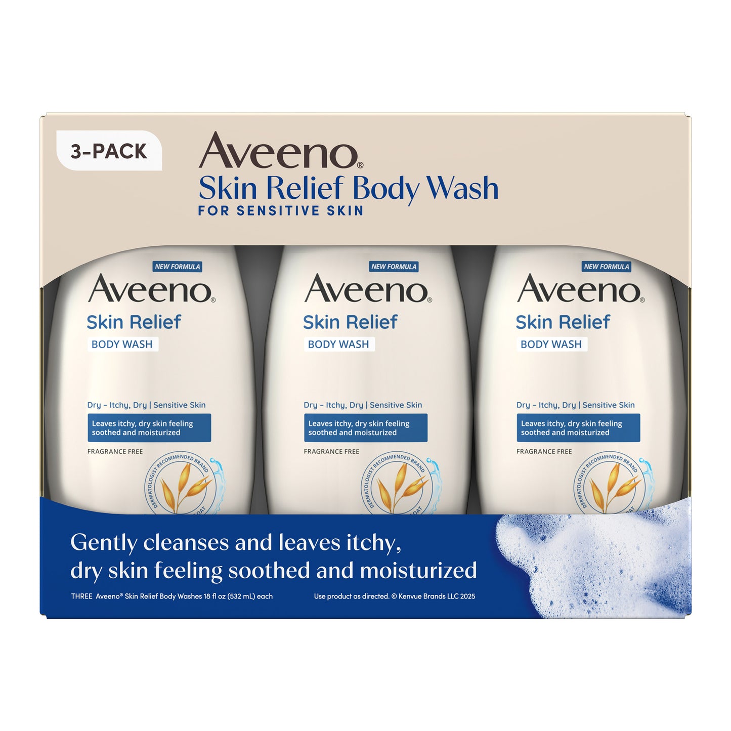 AVEENO SKIN RELIEF BODY WASH 3/18FL OZ