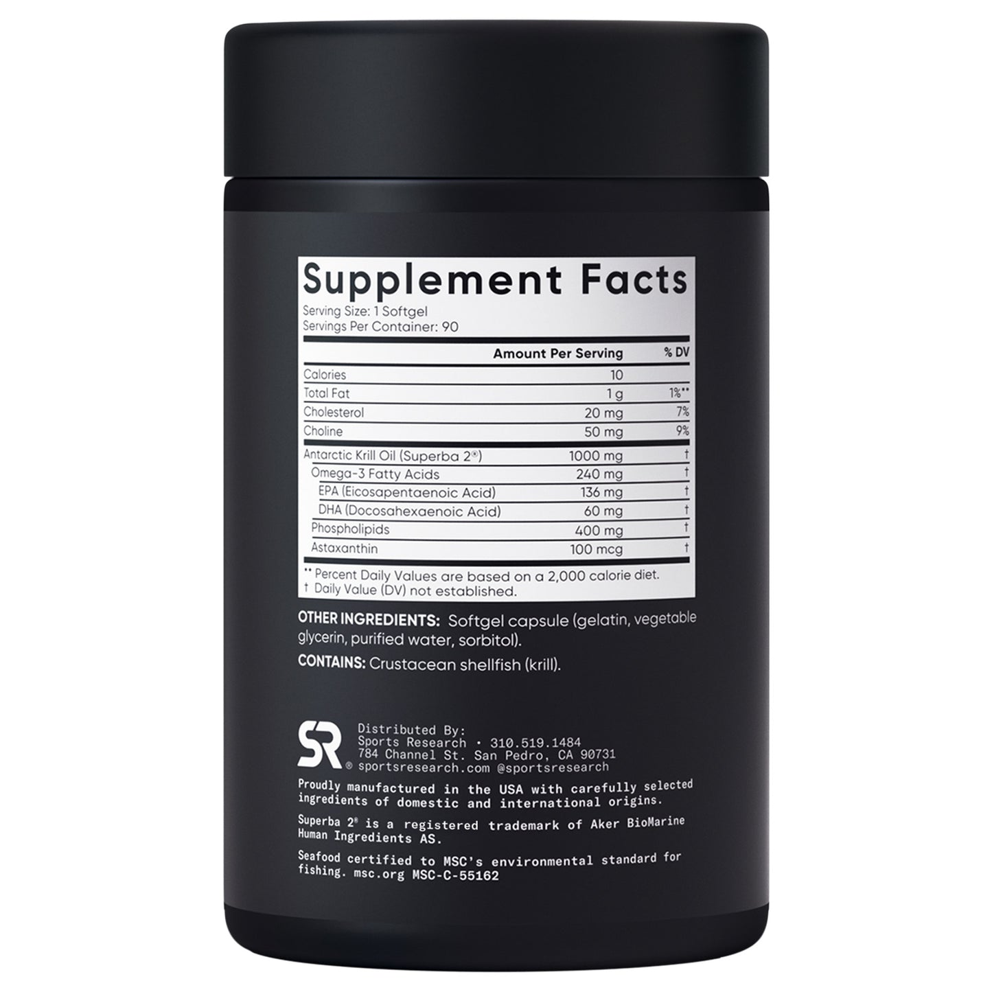 SPORTS RESEARCH OMEGA-3 KRILL OIL 1000MG 90CT