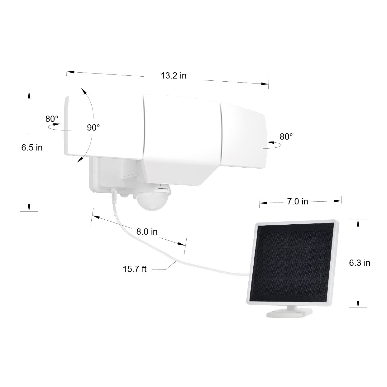 LUTEC 3000L SOLAR SECURITY LIGHT