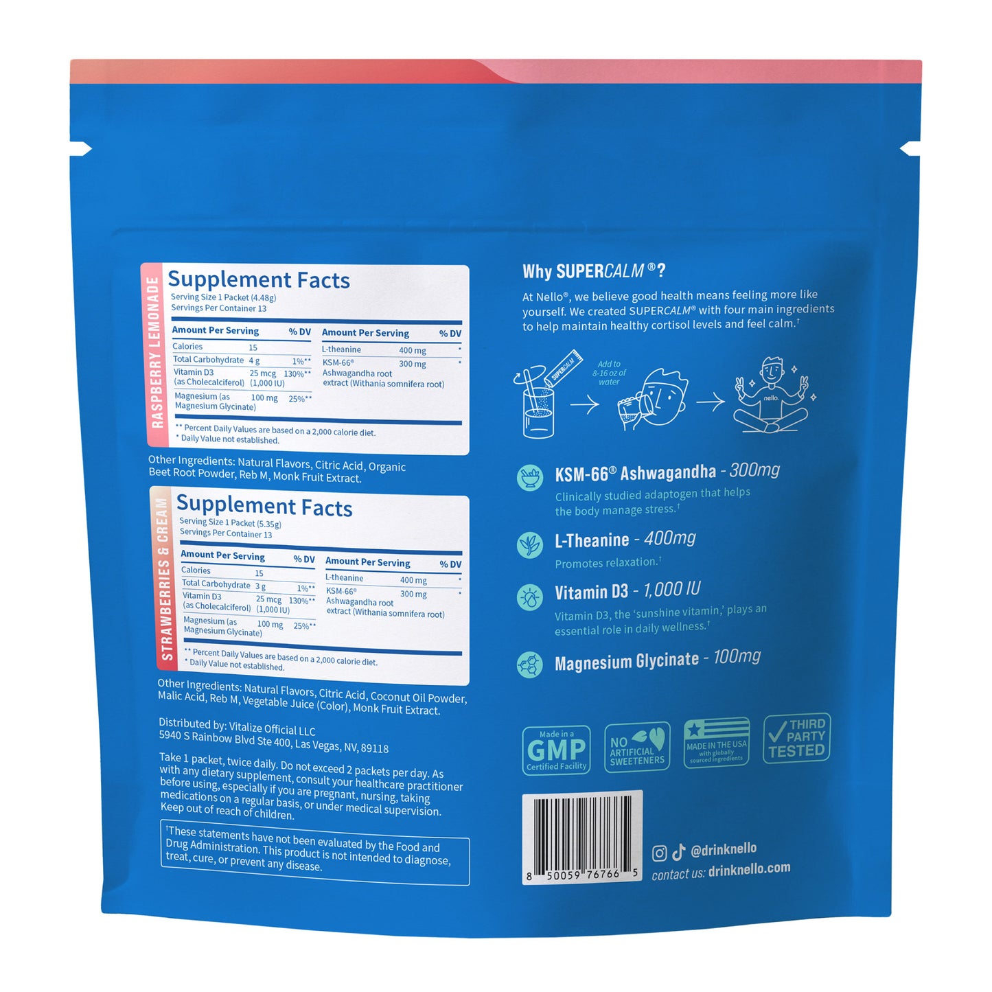 NELLO SUPERCALM VARIETY PACK - 26CT