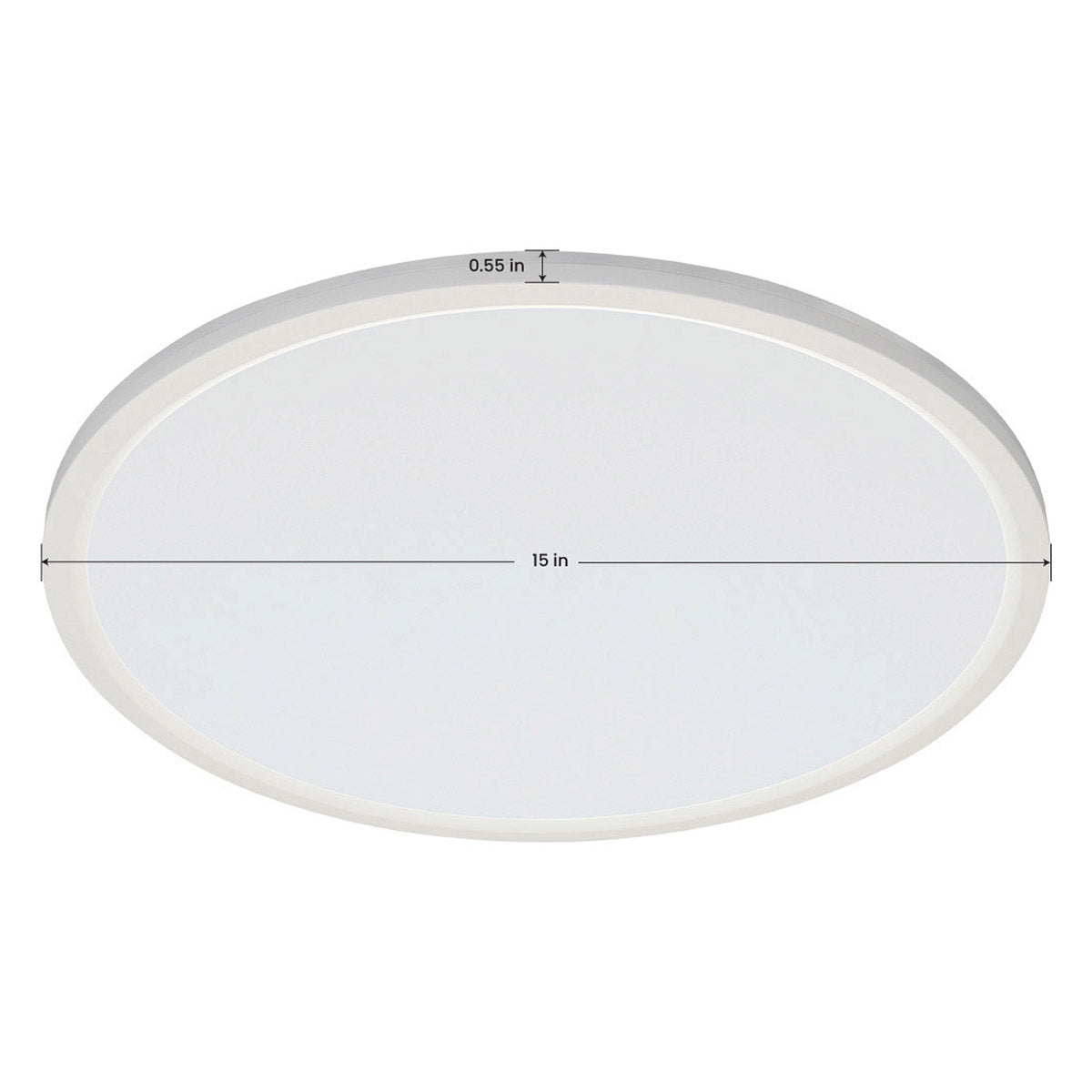 FEIT ELECTRIC 15IN FLUSH MOUNT W/ EDGELIT NIGHT LIGHT