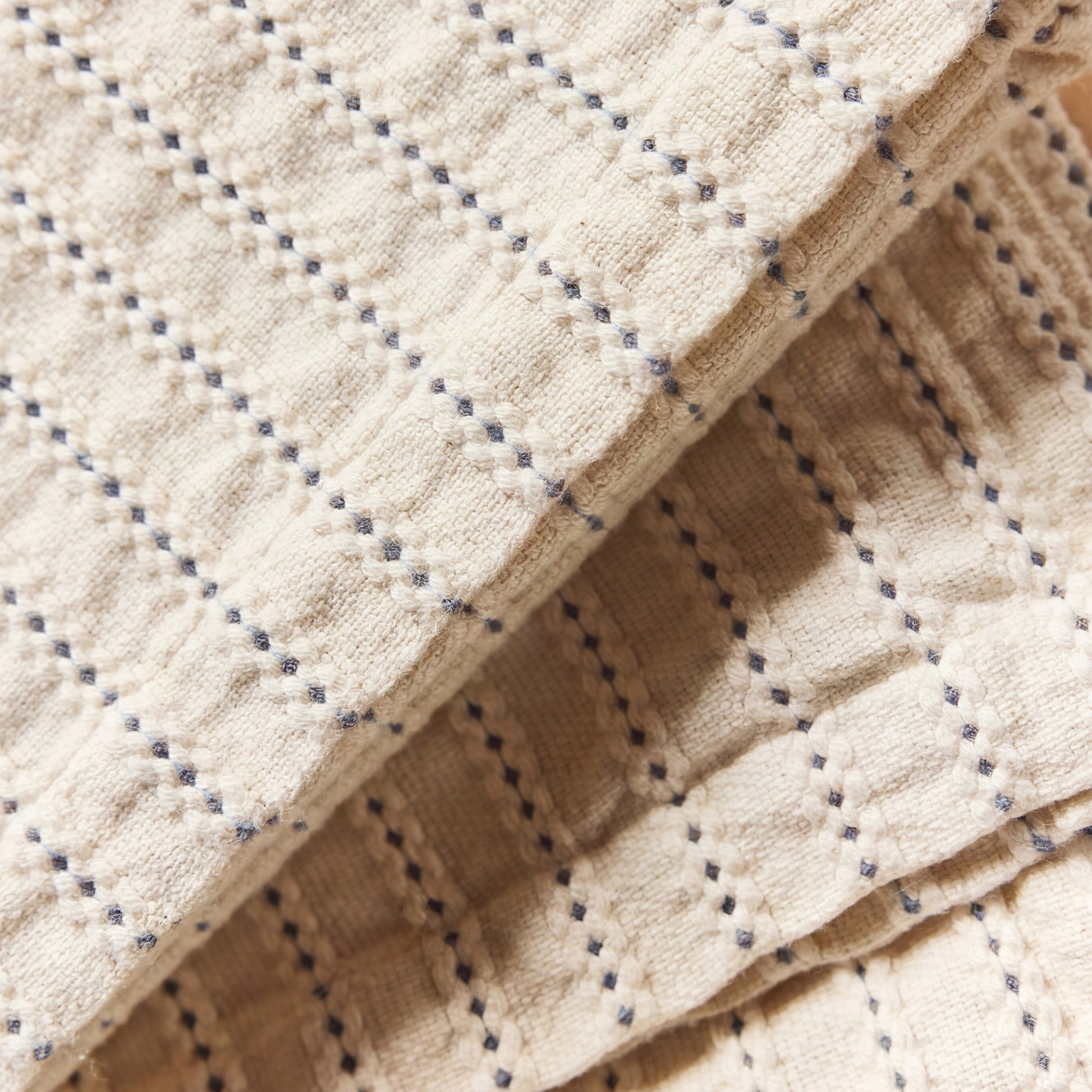 AVOCADO KNOTTED STRIPE THROW