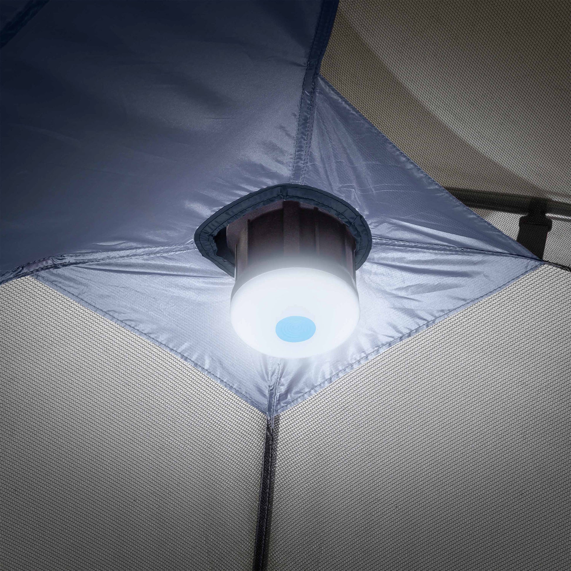 CORE 6P LIGHTED DOME • LED Dome Light • Awning Over Front Door Removable Rainfly •Includes Carry Bag • Dimensions 10'x9'x72'' • New Weight: 15.7 lbs