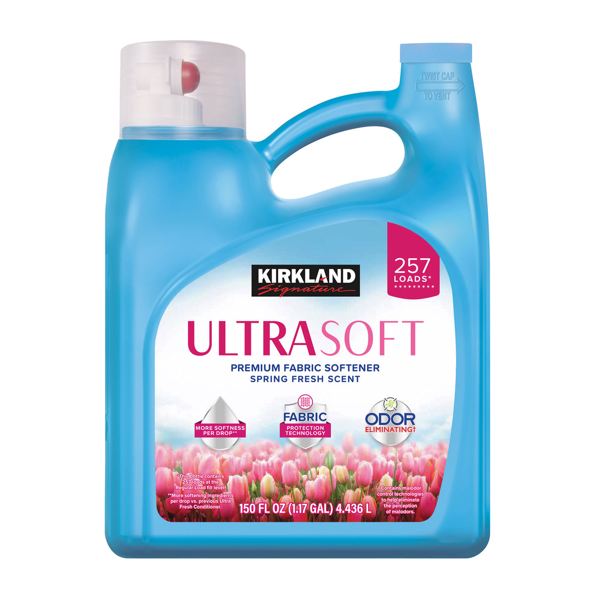 KIRKLAND SIGNATURE FABRIC SOFTENER 257 LOADS/150 OZ
