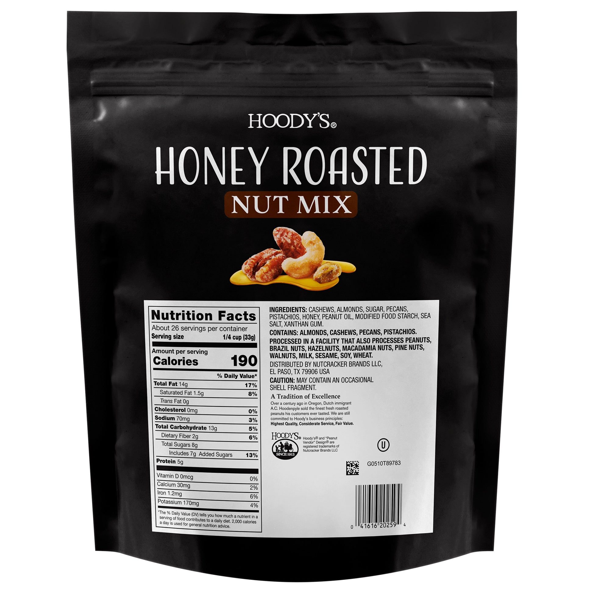 HOODY'S OZ HONEY ROASTED NUT MIX