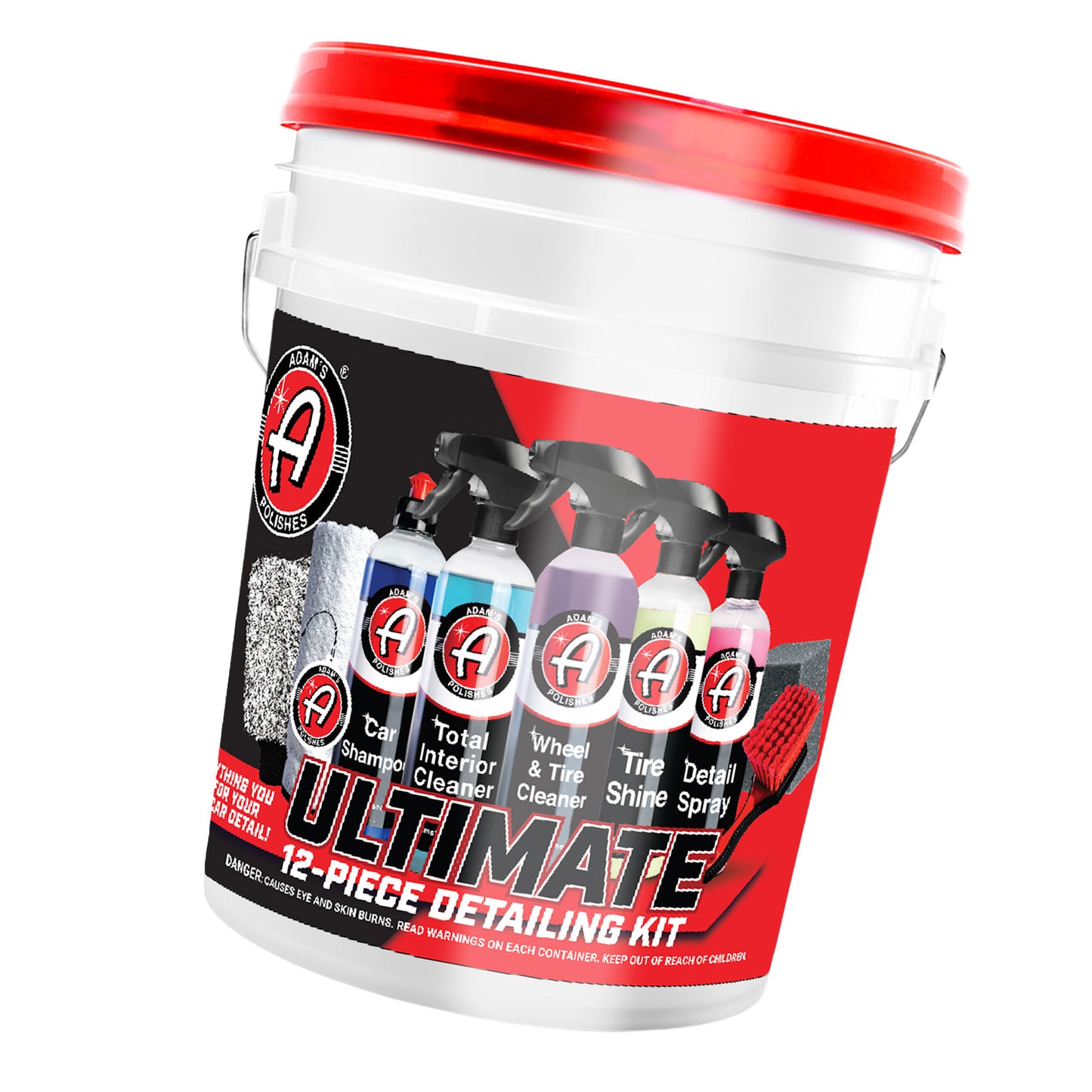 ADÁM'S POLISHES ULTIMATE DETAILING KIT 12 PIECE