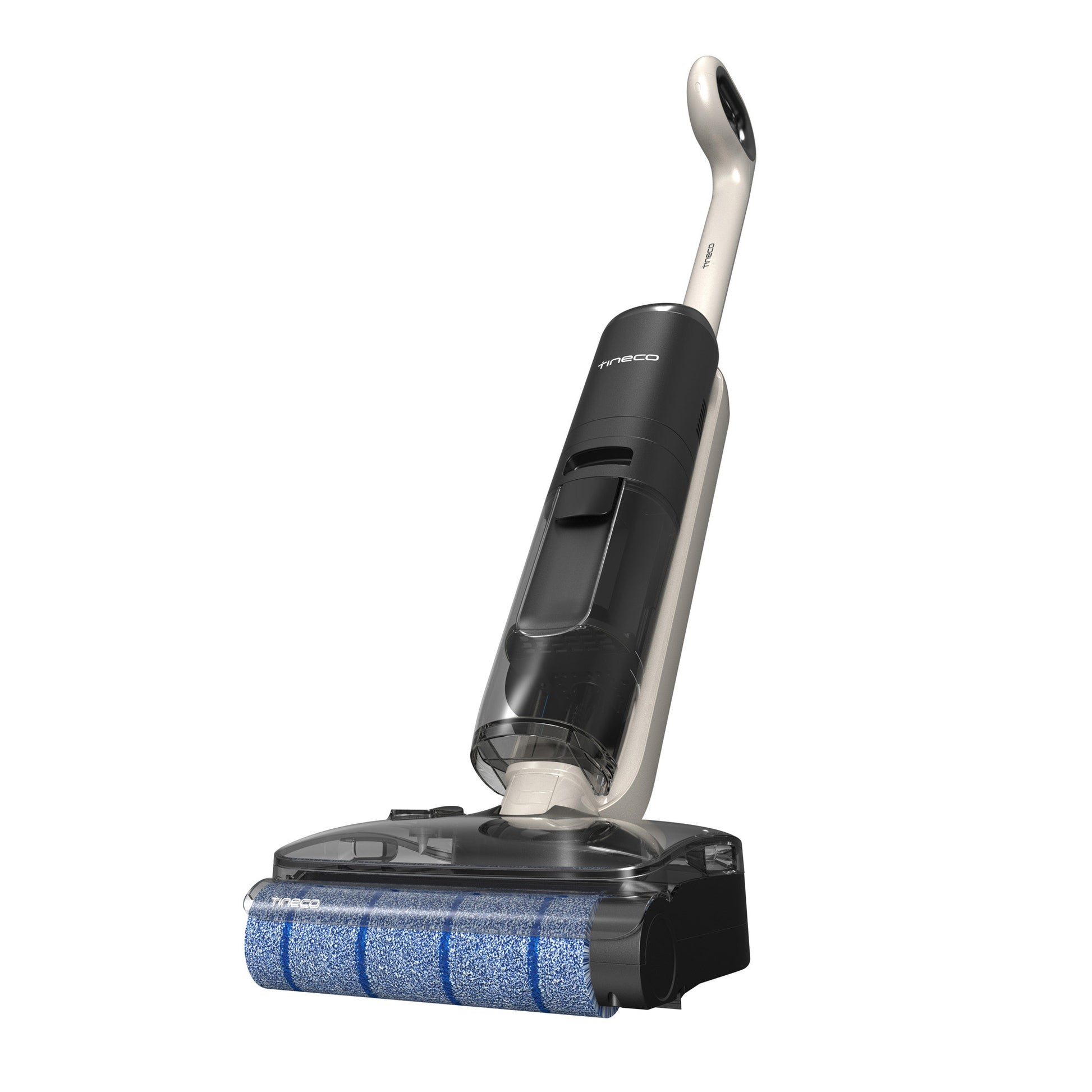 TINECO GO HAMMERHEAD CORDLESS ULTRA MOP & VAC • PET-READY • 3-IN-1 VAC AND MO? • ULTRA BUNDLE INCLUDES: WITH SELF-CLEA • 3 ROLLERS, 3 FILTERS • EASY REACH and 2 SOLUTIONS
