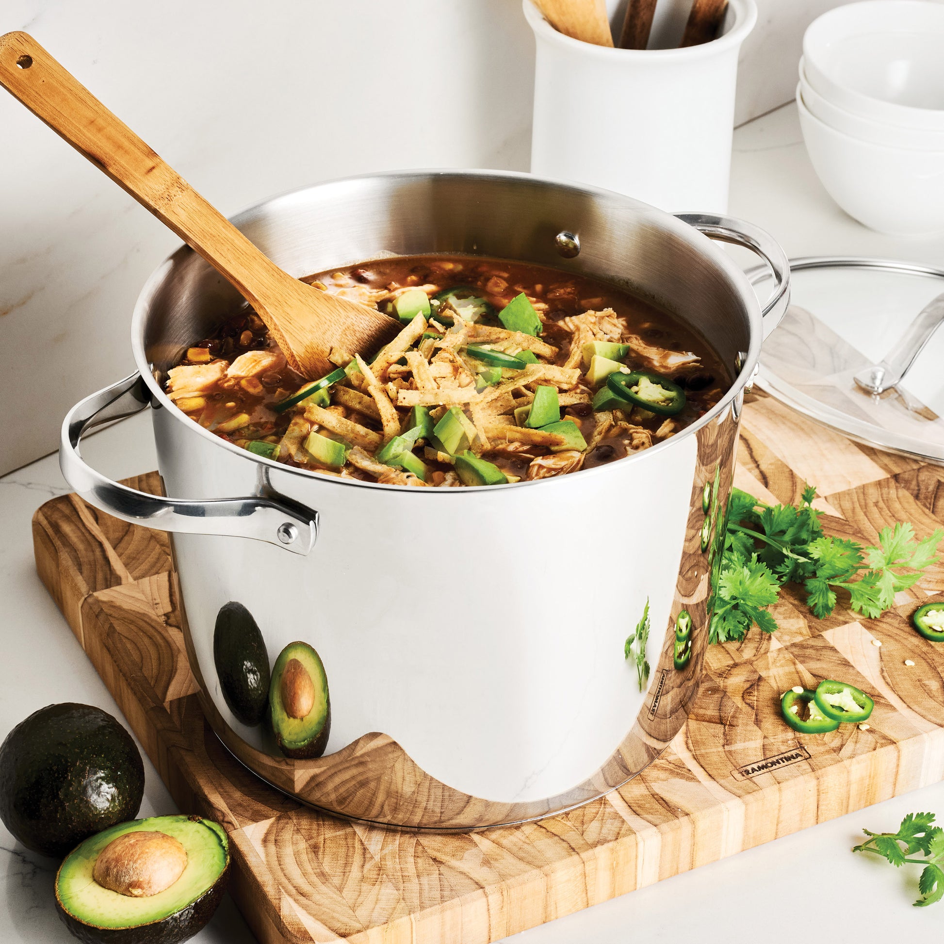 TRAMONTINA STAINLESS STEEL 8QT MULTI-COOKER