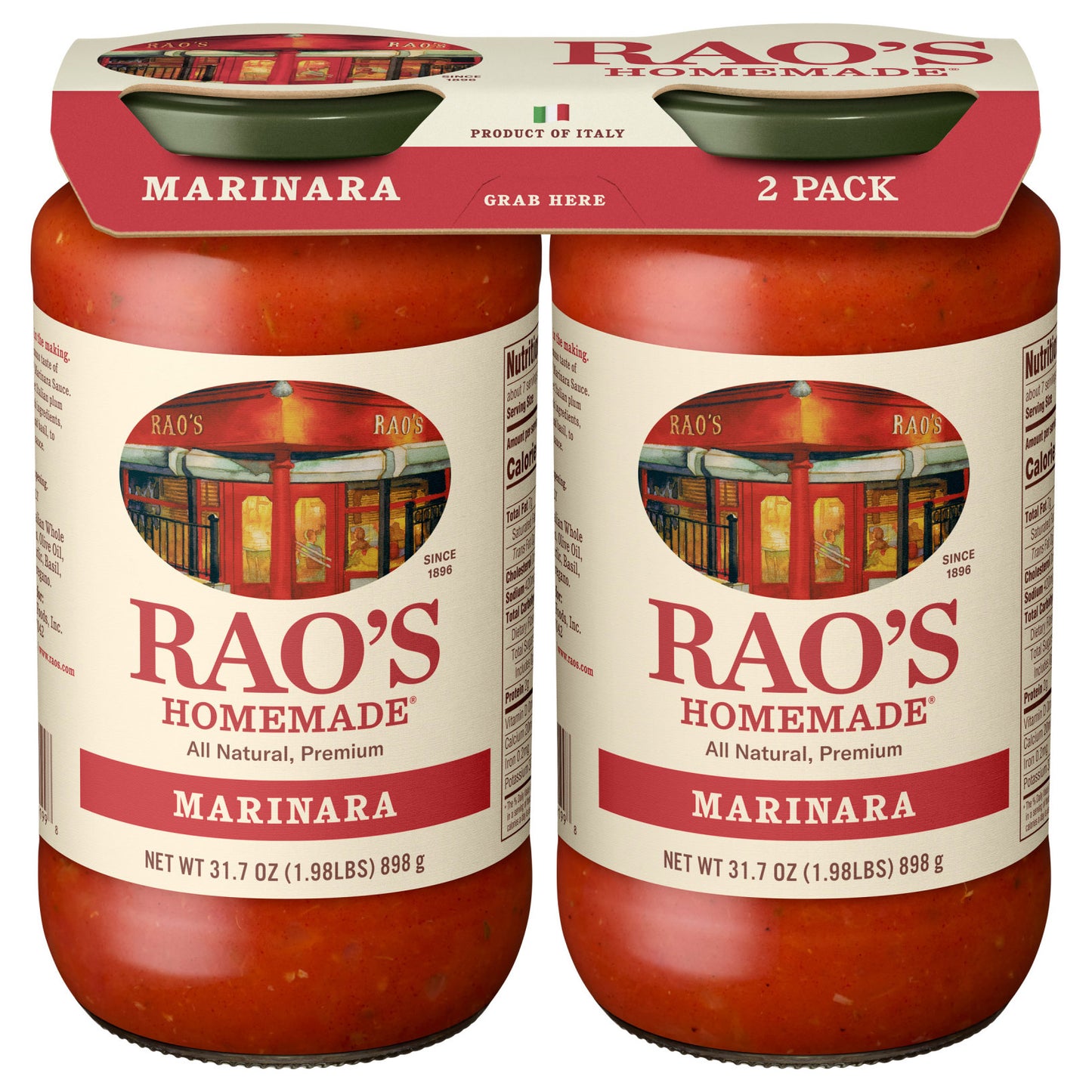 RAO'S MARINARA SAUCE 2/31.7 OZ