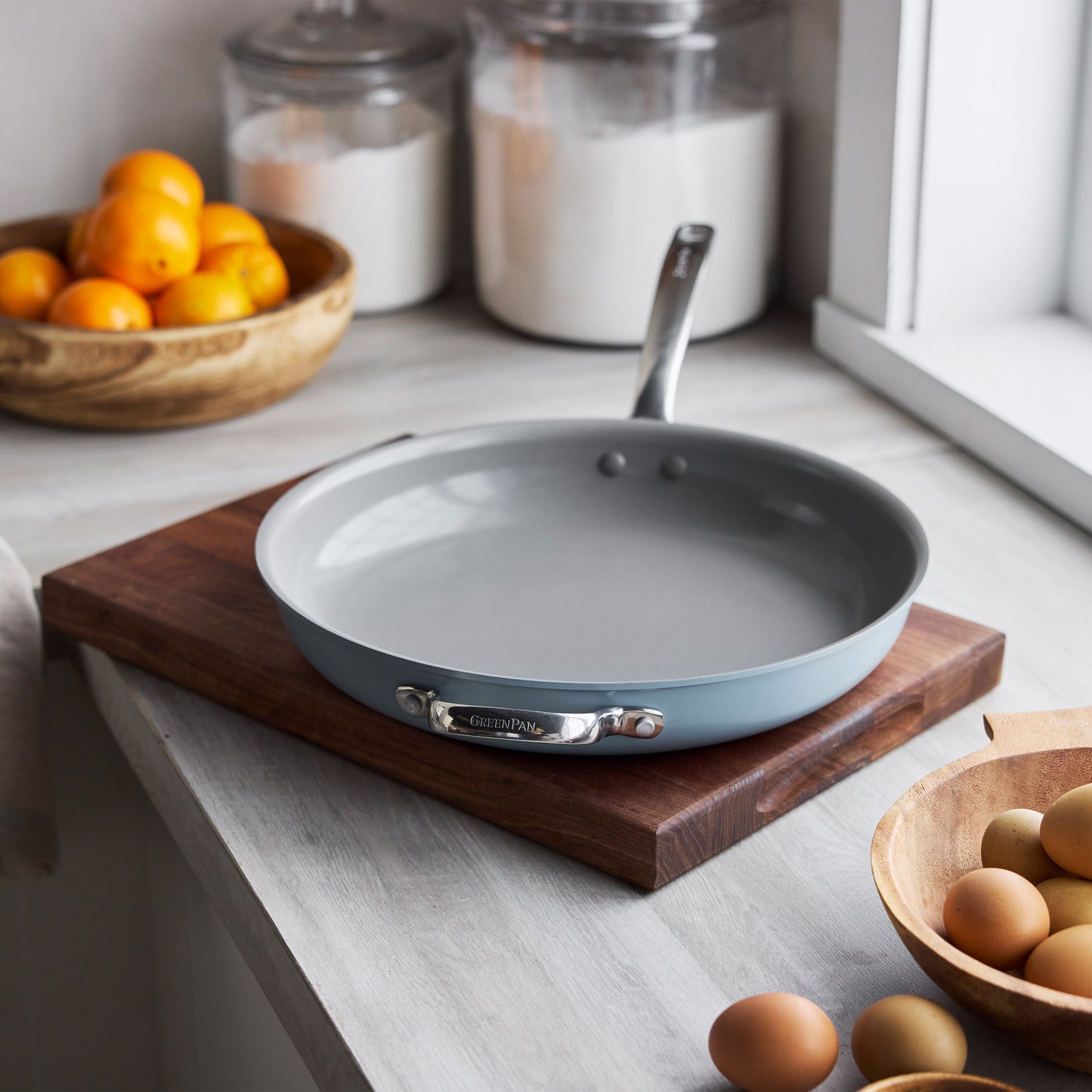 GREENPAN "THE BIG FRY" 14" FRYPAN