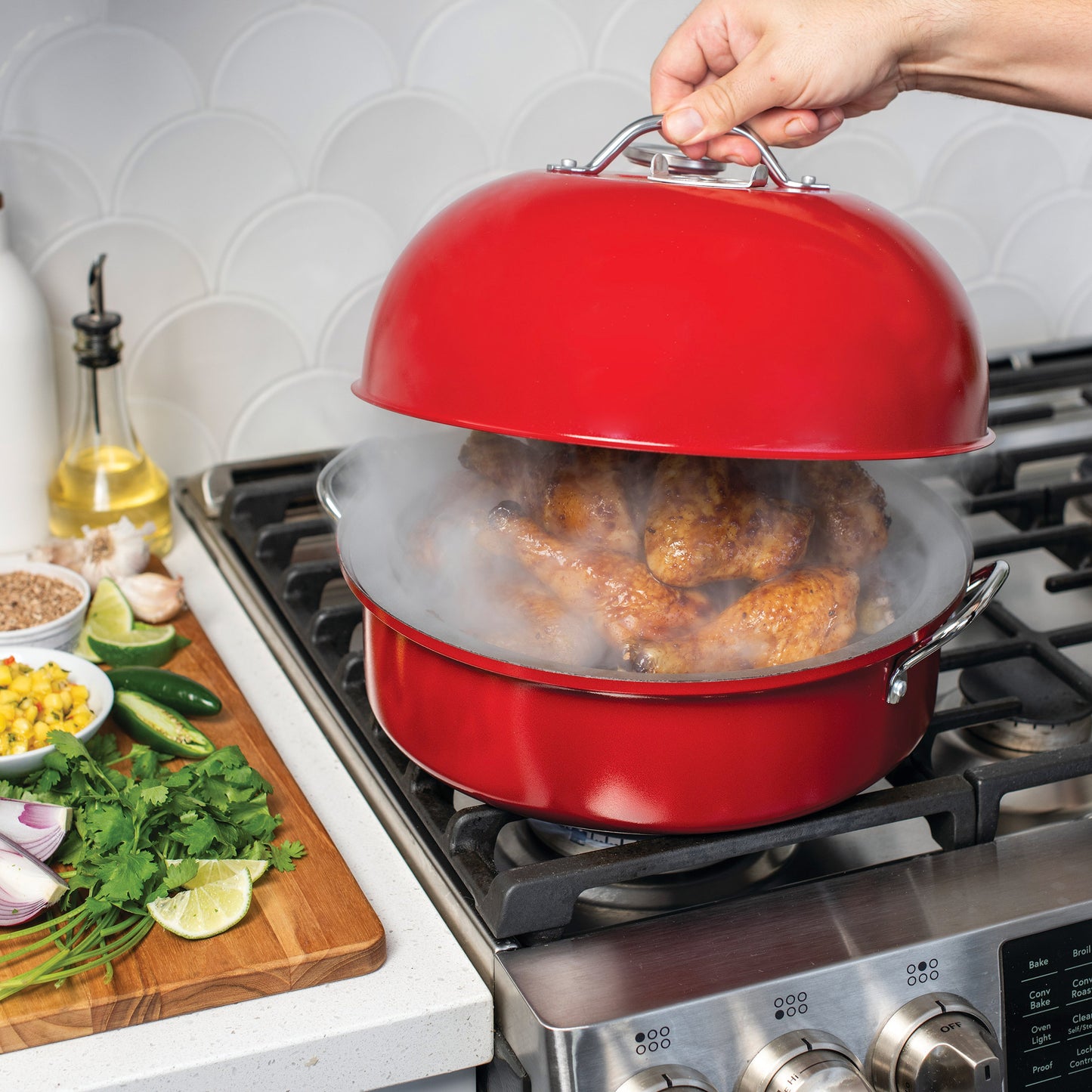 NORDIC WARE INDOOR & OUTDOOR KETTLE SMOKER